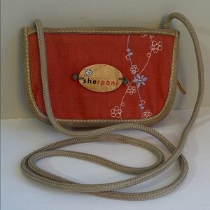 Sherpani Crossbody Embroidered Wallet